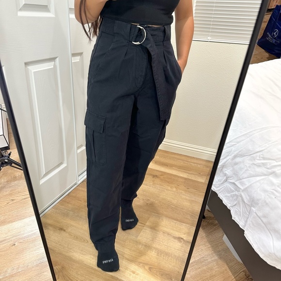 TOPSHOP D-RING UTILITY TROUSERS - Picture 2 of 11